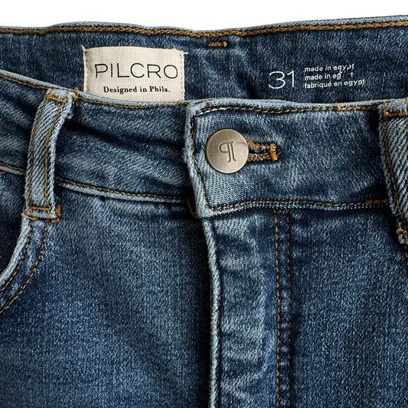 Anthropologie Pilcro Straight Jeans with Raw Hem Size 31 - Picture 4 of 11
